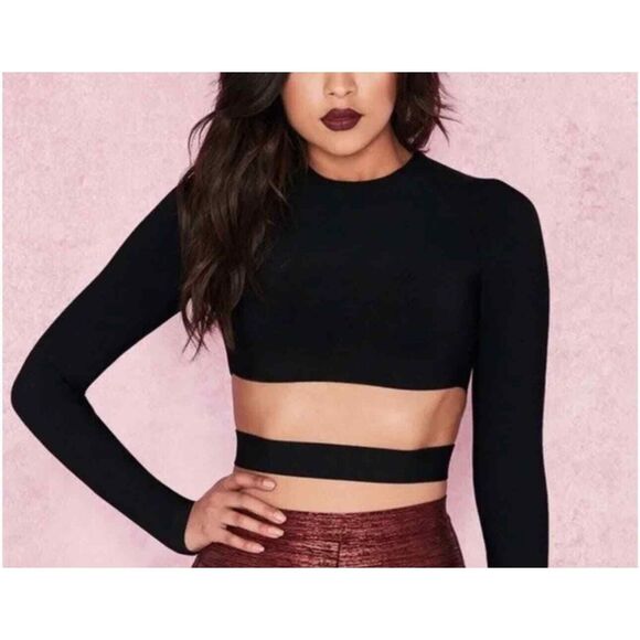 House of CB Bandage Cropped Long Sleeve - Picture 1 of 7